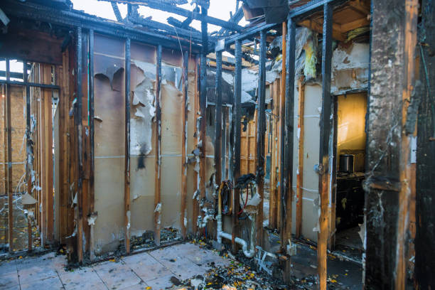 Professional Fire Damage Repair technician working in North Lindenhurst, NY